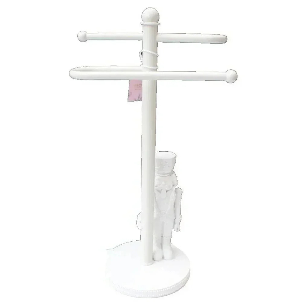 Nutcracker Christmas Countertop Hand Towel Holder Freestanding Stand Bathroom